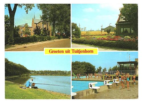 34080	Tuitjenhorn	NH	_Gelopen met mooie zegel	Piano Jaap Dru, Verzamelen, Ansichtkaarten | Nederland, Gelopen, Noord-Holland, Ophalen of Verzenden