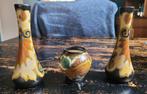Regina Gouda Plateel Vaasjes - Set van 3, Antiek en Kunst, Ophalen of Verzenden