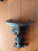 Oude houten wandconsole mooi bewerkt, Ophalen of Verzenden