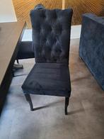 Eetkamerstoelen, Huis en Inrichting, Stoelen, Blauw, Ophalen of Verzenden, Zo goed als nieuw, Vier