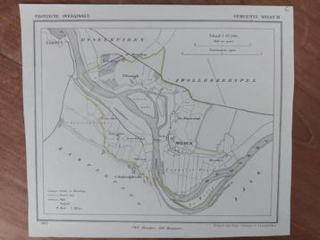 61 / Wilsum Uiterwijk De Nieuwstad Litho uit 1865 J. Kuyper beschikbaar voor biedingen