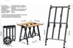 Walko Workstation - Inklapbare  mobiele werkbank, Ophalen, Gebruikt, Minder dan 70 cm, Inklapbaar