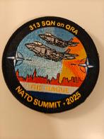 313 squadron Nato summit patch, Ophalen of Verzenden, Zo goed als nieuw, Patch, Badge of Embleem