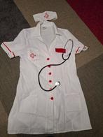 Verpleegsterpak maat L met stethoscoop en haarband, Carnaval, Maat 42/44 (L), Ophalen of Verzenden, Kleding