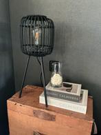 Lamp black & Rattan & verlichting, Huis en Inrichting, Lampen | Tafellampen, Ophalen of Verzenden, Zo goed als nieuw