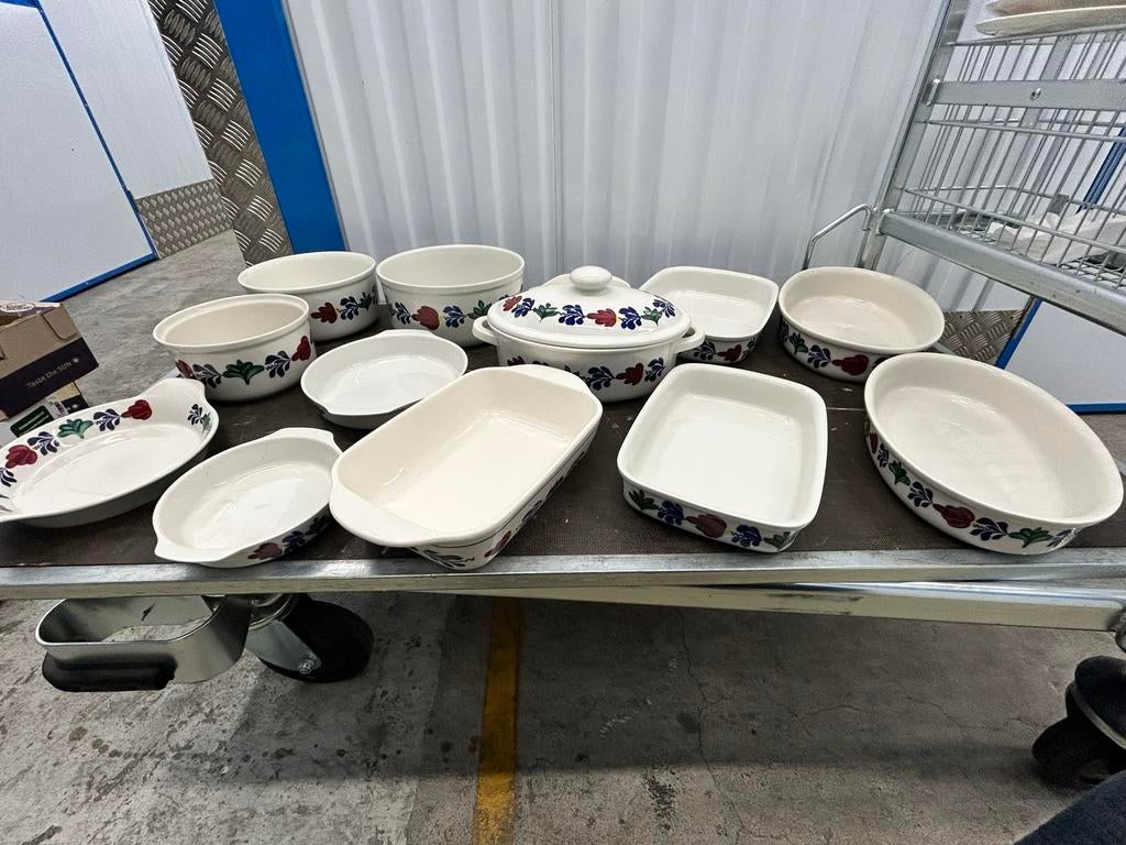 Boerenbont ovenschalen , alle fangbare maten op voorraad, Ophalen, Schaal of Schalen, Div, Aardewerk