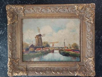 schilderij Hollands landschap   beschikbaar voor biedingen