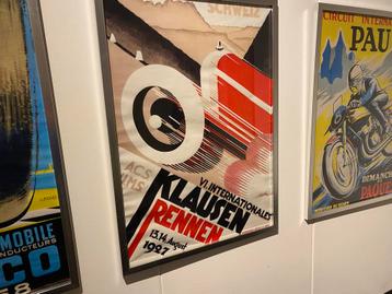 Watervast Canvas Poster klausen rennen 1927 Ingelijst beschikbaar voor biedingen