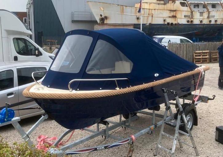 Perfect Onderhouden Rhea 460 Sloep, Watersport en Boten, Sloepen, Gebruikt, 10 tot 30 pk, 3 tot 6 meter, Buitenboordmotor, Benzine