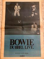 Paginagrote A3 advertentie DAVID BOWIE Live release, Cd's en Dvd's, Vinyl | Pop, Ophalen of Verzenden