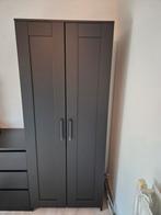 Ikea Brimnes Kast - Zwart - Zo Goed Als Nieuw, Huis en Inrichting, Kasten | Kledingkasten, Ophalen, Overige materialen, Met hangruimte