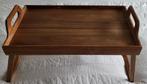 Houten Dienblad / Bedtafeltje, Ophalen of Verzenden, Gebruikt, Rechthoekig, Hout