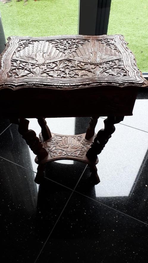 oud teakhouten naaitafeltje met knopen pot, Hobby en Vrije tijd, Naaien en Fournituren, Gebruikt, Overige typen, Ophalen