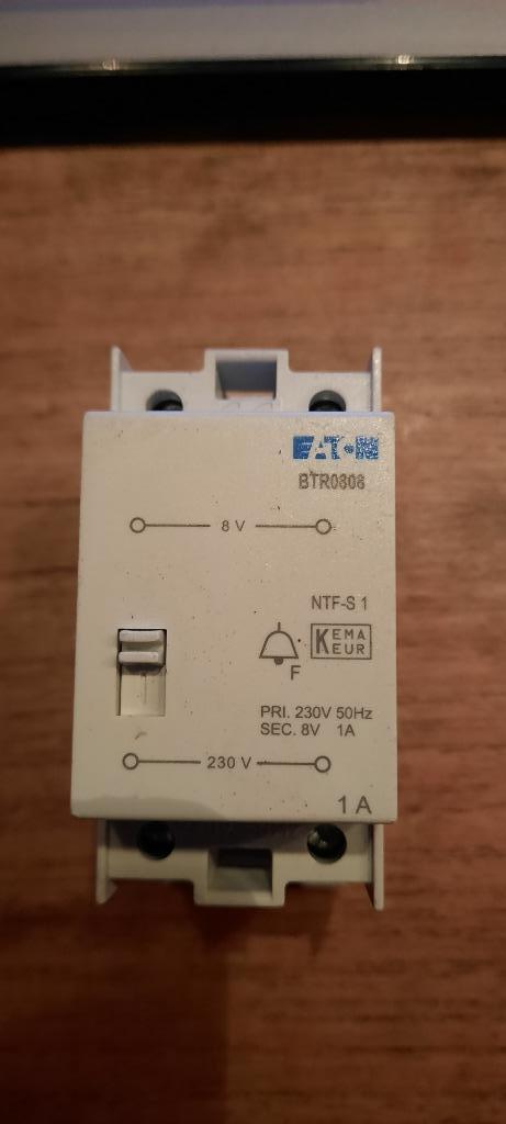 Eaton btr 0808 beltransformator systeem 55- 8va-230v - 8v, Hobby en Vrije tijd, Elektronica-componenten, Nieuw, Ophalen of Verzenden