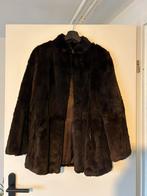 Echte bontjas, Ophalen, Zo goed als nieuw, Maat 38/40 (M), Bruin