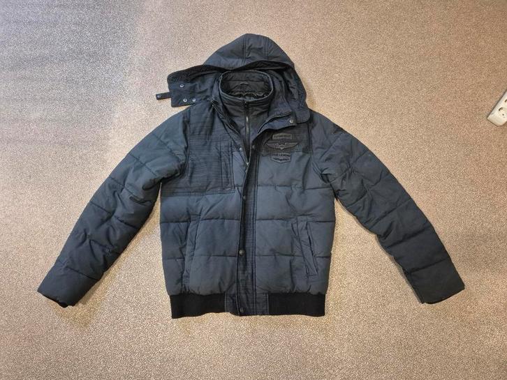 PME legend blauwe heren winterjas, maat XL, Kleding | Heren, Jassen | Winter, Zo goed als nieuw, Maat 56/58 (XL), Blauw, Ophalen of Verzenden