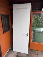 Massieve meterkastdeur met ventilatieroosters 213x73cm, Doe-het-zelf en Verbouw, Deuren en Horren, Ophalen, Gebruikt, 80 tot 100 cm