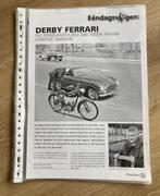 Unieke Map met documentatie Derby brommers / bromfiets, Fietsen en Brommers, Verzenden, Zo goed als nieuw