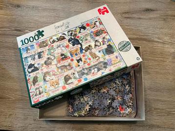 3x Jumbo Francien katten legpuzzels zgan (1000/1000/950 st) beschikbaar voor biedingen