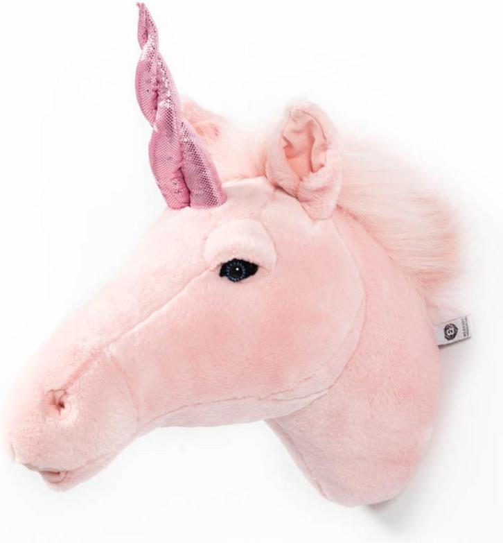 Dierenkop Eenhoorn Julia Roze Wild & Soft, Kinderen en Baby's, Kinderkamer | Inrichting en Decoratie, Nieuw, Wanddecoratie, Ophalen of Verzenden