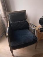 Zw leren Hotelchique,  Eric Kustet, landelijke fauteuil, Huis en Inrichting, Fauteuils, Ophalen of Verzenden, Zo goed als nieuw