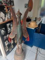 Vogel#Ghana#uit een stuk gemaakt#130 cm#hout#linker vleugel#, Ophalen of Verzenden