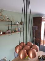 Hanglamp met 7 koperen bollen, Ophalen, Zo goed als nieuw, Modern, Metaal
