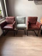 Set Eetkamerstoelen “Tom” Goosens Wonen, Huis en Inrichting, Stoelen, Ophalen, Overige kleuren, Drie, Leer