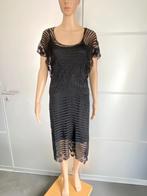 i426 Nicowa maat 40=M gehaakt jurk jurkje zwart, Maat 38/40 (M), Zwart, Nicowa, Ophalen of Verzenden