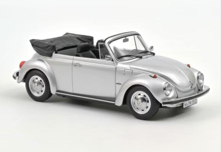 VW 1303 Cabriolet 1973 Zilver schaal 1:18 NOREV ref. 188530, Hobby en Vrije tijd, Modelauto's | 1:18, Nieuw, Auto, Norev, Verzenden