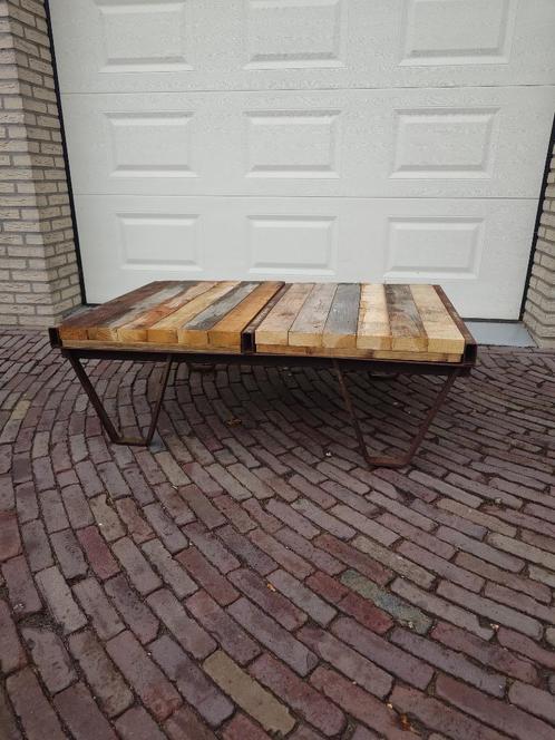 Tuintafel vintage, Tuin en Terras, Tuintafels, Gebruikt, Rechthoekig, Ophalen