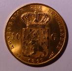Gouden tientje Wilhelmina 1897, Postzegels en Munten, Munten | Nederland, Koningin Wilhelmina, Ophalen of Verzenden, 10 gulden