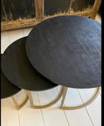 Salontafel set 3 tafels, Huis en Inrichting, Ophalen, Rond, 50 tot 100 cm, Zo goed als nieuw