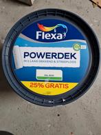 Flexa Powerdek Mat  Ral 9010, Doe-het-zelf en Verbouw, Verf, Beits en Lak, Ophalen, Wit, Nieuw, Verf