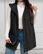 Vest Norah Zwart (44 tm 52), Kleding | Dames, Grote Maten, Verzenden, Nieuw, Zwart, Trui of Vest