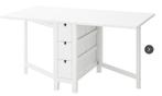 IKEA klaptafel Norden wit, Huis en Inrichting, Tafels | Eettafels, Ophalen, Zo goed als nieuw, Rechthoekig, 50 tot 100 cm