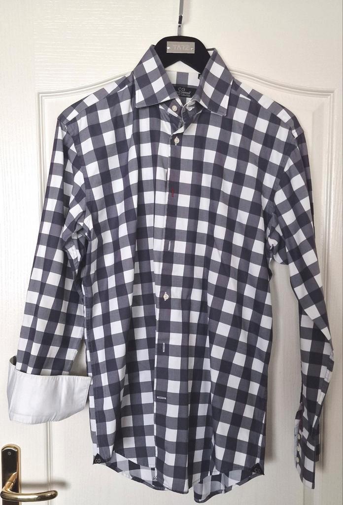 Gaaf 2x gedragen Circle of Gentlemen overhemd mt. 41 / 16.5, Kleding | Heren, Overhemden, Zo goed als nieuw, Halswijdte 41/42 (L)
