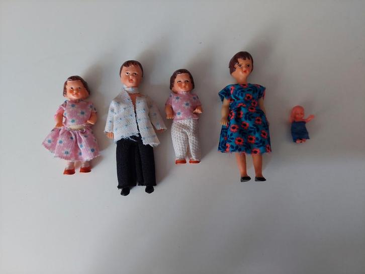 Set van 5 vintage poppenhuis Ari poppetjes, uit de jaren '60, Verzamelen, Poppenhuizen en Toebehoren, Zo goed als nieuw, Poppenhuis