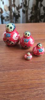 Vintage houten figuren, baboesjka nesting dolls, olifant,etc, Verzamelen, Poppetjes en Figuurtjes, Gebruikt, Ophalen of Verzenden