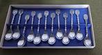 12 vintage theelepels met provincie wapens van Nederland, Ophalen of Verzenden