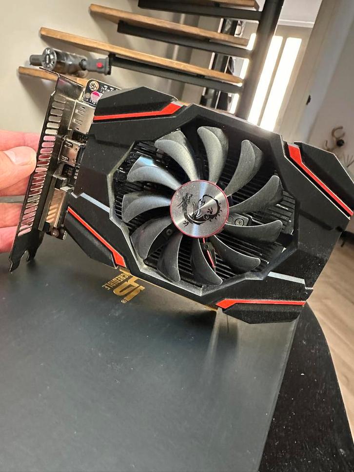 MSI GTX 1050 Ti 4GB videokaart, Computers en Software, Videokaarten, Zo goed als nieuw, Nvidia, PCI-Express 3.0, GDDR5, HDMI, DisplayPort