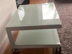Glazen bijzettafel, Gebruikt, 55 tot 75 cm, Glas, Rechthoekig