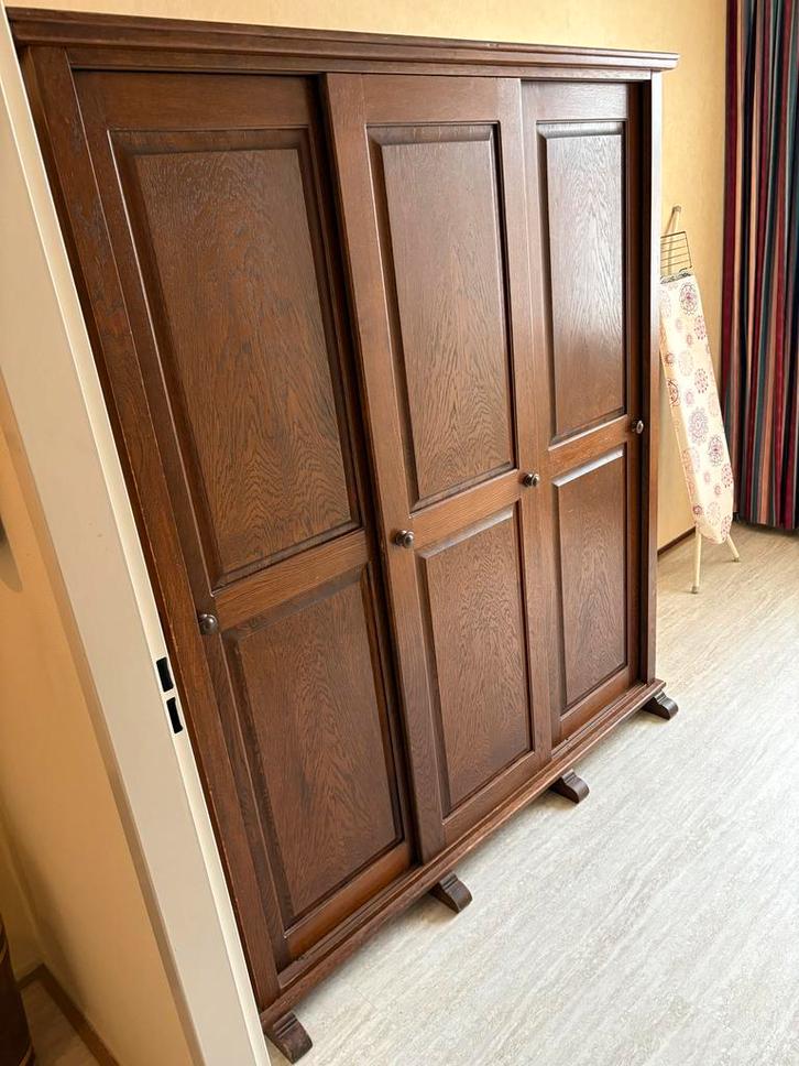 Nostalgische kleding / opberg kast met schuifdeuren, Huis en Inrichting, Kasten | Kledingkasten, Gebruikt, 150 tot 200 cm, 50 tot 75 cm