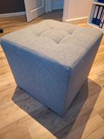 Hocker lichtgrijs, Ophalen, Minder dan 50 cm, Gebruikt, Vierkant