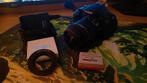 Canon 700D + 18-55 mm lens + extra batterij + lensring, Audio, Tv en Foto, Fotocamera's Digitaal, Gebruikt, Spiegelreflex, Canon