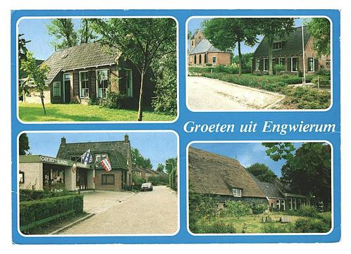 36270	Engwierum	Friesland	_Gelopen met mooie zegel	Loodvrije, Verzamelen, Ansichtkaarten | Nederland, Gelopen, Friesland, Ophalen of Verzenden