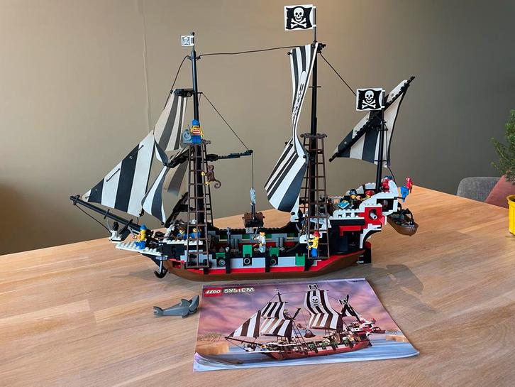 LEGO 6286 Piratenboot compleet en met boekje, Kinderen en Baby's, Speelgoed | Duplo en Lego, Gebruikt, Lego, Complete set, Ophalen of Verzenden