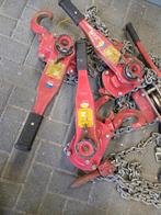 4 x Rateltakel 3 ton, Ophalen, Zo goed als nieuw