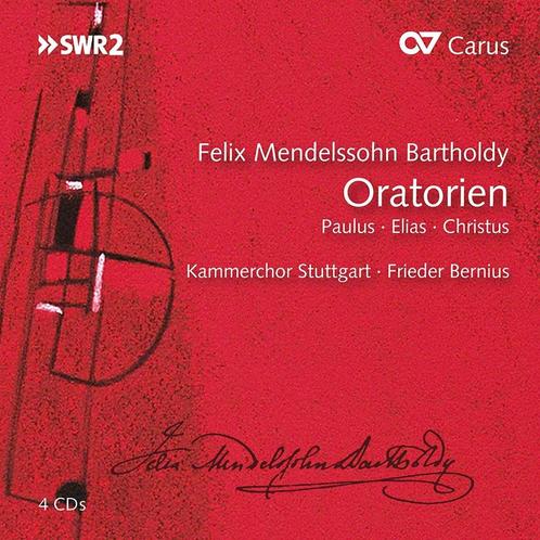NIEUW 4CD Mendelssohn: Oratorien / Bernius (Carus), Cd's en Dvd's, Cd's | Klassiek, Nieuw in verpakking, Vocaal, Romantiek, Met libretto
