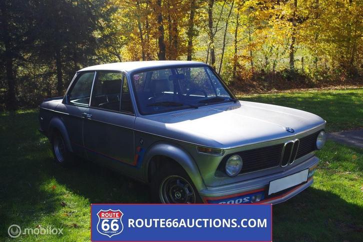 BMW 2002 Turbo | 1975 | Route 66 Auctions, Auto's, Oldtimers, Bedrijf, Te koop, BMW, Benzine, Overige carrosserieën, Handgeschakeld